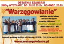 Na zdjęciu plakat warzęgowian z apelem o smsy