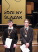 zdolny ślązak - na zdjęciu znajduje się dwóch laureatów konkursu Zdolny Ślązak Gimnazjalista